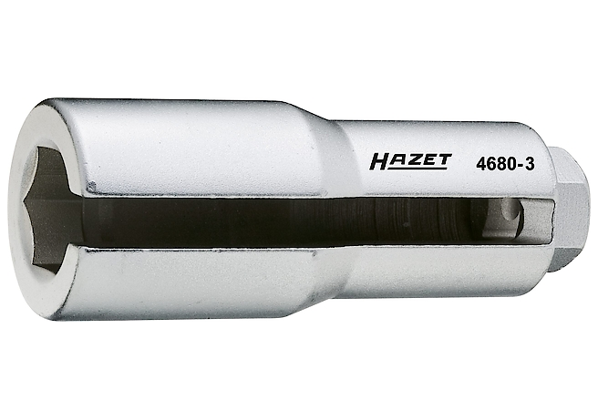 Cheie pentru sonda lambda HAZET 4680-3, profil hexagonal, deschidere cheie 22 mm, antrenor patrat 1/2 inch