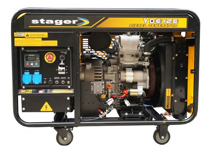 Generator STAGER YDE12E 1158000012E, open frame, 10 kW, monofazat, diesel, pornire la cheie