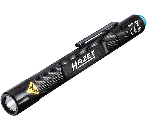 Lanterna de mana HAZET 1979N-71, LED, 130 lm, lungime 139 mm, alimentare 2 x baterii 1.5 V-Micro AAA R03