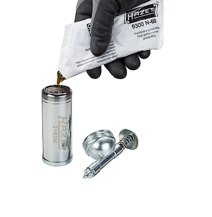 Vaselina pentru scule pneumatice HAZET 9300N-60, 60 ml, pentru pistolul de lubrefiat Hazet 2162M