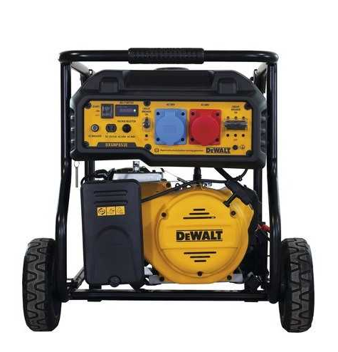 Generator de curent electric, trifazat, DEWALT DXGNP853E, benzina 4T, 456 CC, 16 CP, curent max. pornire 10.6 kVA / 400V, 7.6 kW / 230V, cu AVR