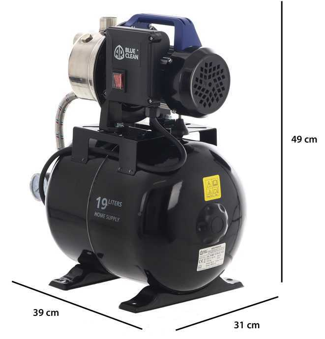 Pompa de gradina pentru apa curata ANNOVI REVERBERI ARGP 800 XB, 800 W, debit 58.3 l/min, 3500 l/h, inaltime max pompare 38 m, adancime max 8 m