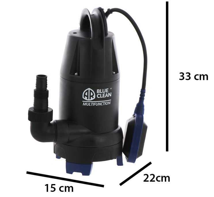 Pompa submersibila pentru apa curata/murdara ANNOVI REVERBERI ARUP 750 PT, 750 W, debit 13000 l/h, adancime max 7 m, inaltime max pompare 8 m