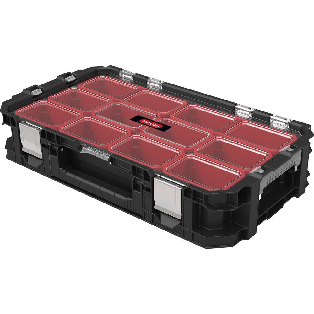 Cutie pentru scule KETER Connect 240051, volum 12.6 litri, 540 x 110 x 300 mm, din plastic, negru