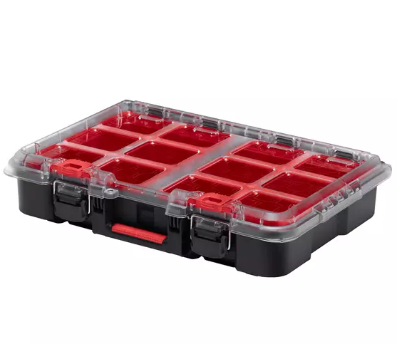 Cutie pentru scule KETER Stack-n-Roll System 251491, volum 20.4 litri, 515 x 345 x 115 mm, din plastic, negru/rosu