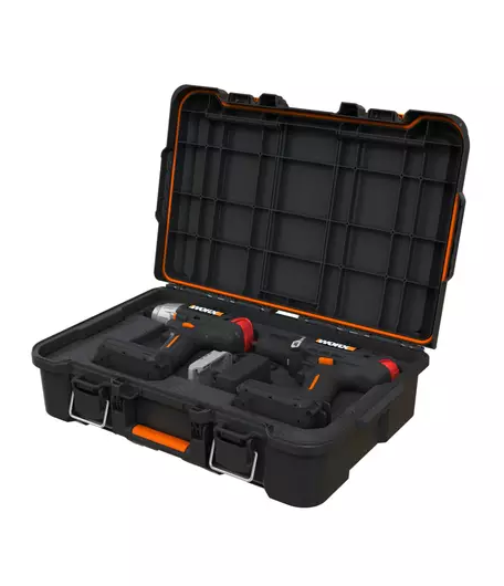 Cutie pentru scule KETER Stack-n-Roll System 253382, volum 26.56 litri, 526 x 341 x 148 mm, din plastic, negru