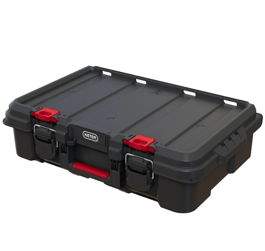 Cutie pentru scule KETER Stack-n-Roll System 253382, volum 26.56 litri, 526 x 341 x 148 mm, din plastic, negru