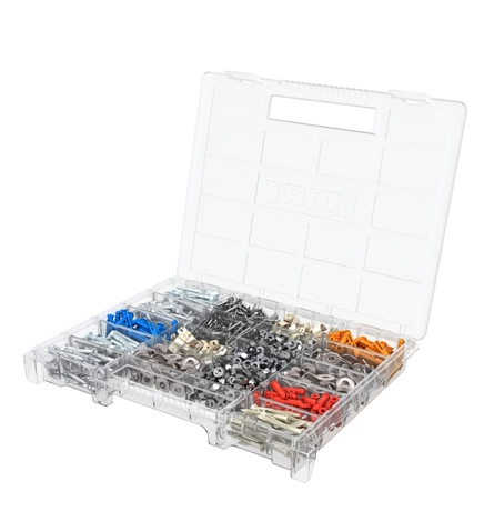 Cutie pentru scule KETER Stack-n-Roll System 253380, trei sertare, volum 37.1 litri, 481 x 332 x 233 mm, din plastic, negru
