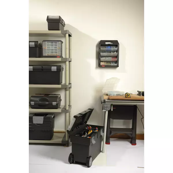 Cutie pentru scule KETER Premium 20 157705, marimea L, 510 x 260 x 250 mm, din plastic, negru