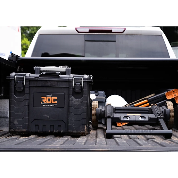 Cutie pentru scule KETER Pro Gear System Gen 2.0 256982, volum 110 litri, 648 x 478 x 872 mm, din plastic, negru, cu roti transport