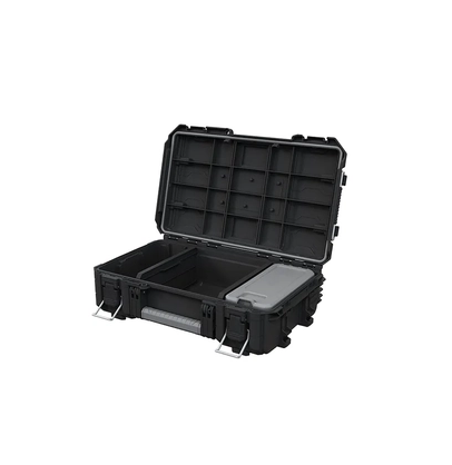 Cutie pentru scule KETER Pro Gear System Gen 2.0 256982, volum 110 litri, 648 x 478 x 872 mm, din plastic, negru, cu roti transport