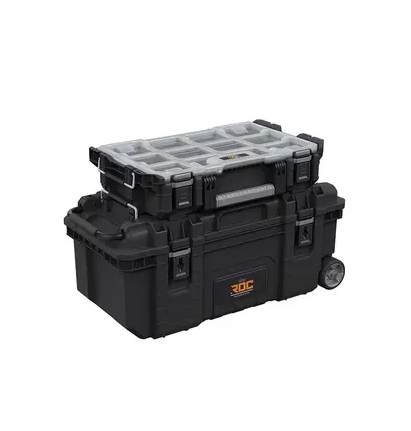 Cutie pentru scule KETER ROC Pro Gear 257190, volum 13.7 litri, 560 x 345 x 128 mm, din plastic, negru