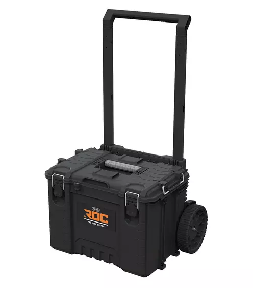 Cutie pentru scule KETER ROC Pro Gear 2.0 256981, volum 57.5 litri, 650 x 478 x 789-1055 mm, din plastic, negru