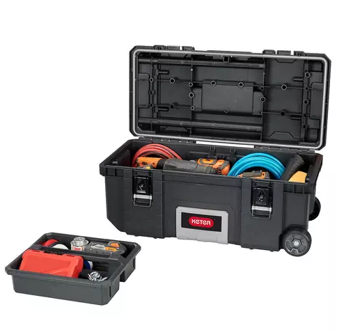 Cutie pentru scule KETER ROC Pro Gear 28 257189, volum 45 litri, 724 x 350 x 315 mm, din plastic, negru