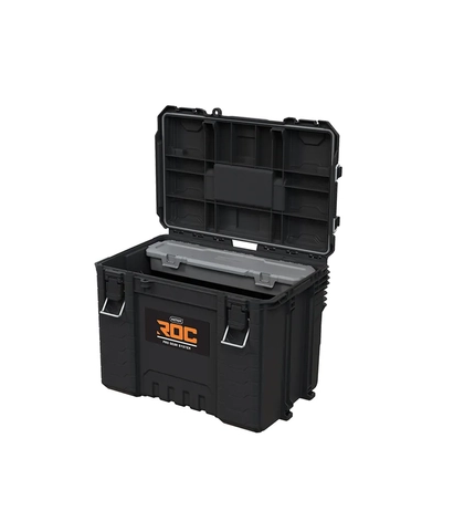 Cutie pentru scule KETER ROC Pro Gear 2.0 XL 256980, volum 57.5 litri, 571 x 380 x 410 mm, din plastic, negru