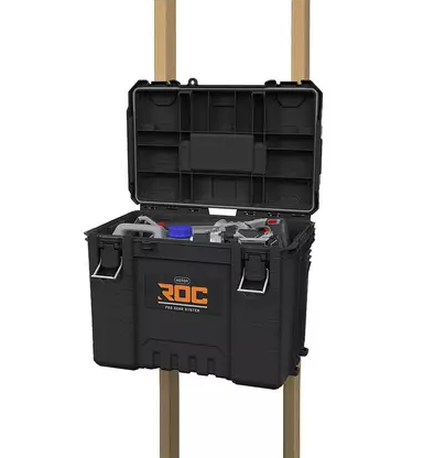 Cutie pentru scule KETER ROC Pro Gear 2.0 XL 256980, volum 57.5 litri, 571 x 380 x 410 mm, din plastic, negru