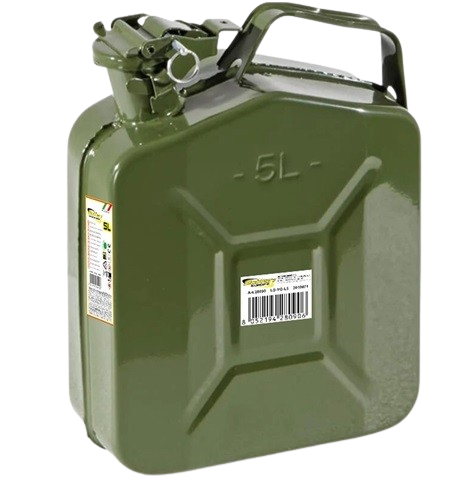 Canistra metalica BOTTARI 28090, volum 5 litri, verde, din otel laminat la rece