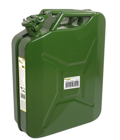 Canistra metalica BOTTARI 28092, volum 20 litri, verde, din otel laminat la rece