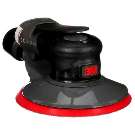 Masina pneumatica de polisat 3M Xtract 88954, diametru disc 6 inch, orbita 3/16 inch, 3 viteze, aspirare automata