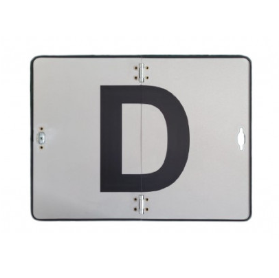 Placuta pliabila vertical insemn D MVM VEM044RO/F1, din aluminiu