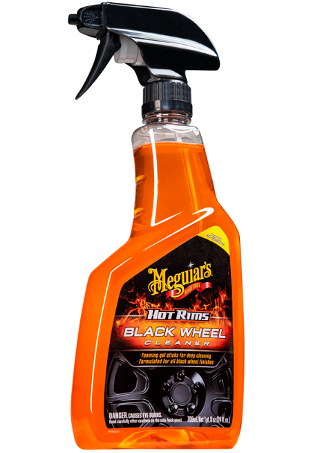 Solutie curatare jante auto MEGUIARS Hot Rims Black Wheel Cleaner G230524, pentru jante negre mate, 709.7 ml