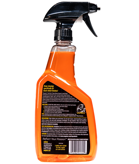 Solutie curatare jante auto MEGUIARS Hot Rims Black Wheel Cleaner G230524, pentru jante negre mate, 709.7 ml