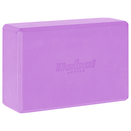 Cub fitness/yoga REBEL RBA-3063-PU, dimensiuni 76 x 152 x 229 mm, material spuma EVA, violet
