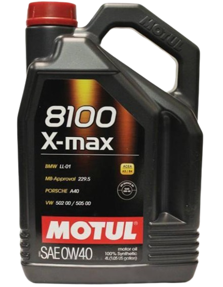 Ulei motor MOTUL 8100 X-MAX 0W40, volum 4 litri, sintetic