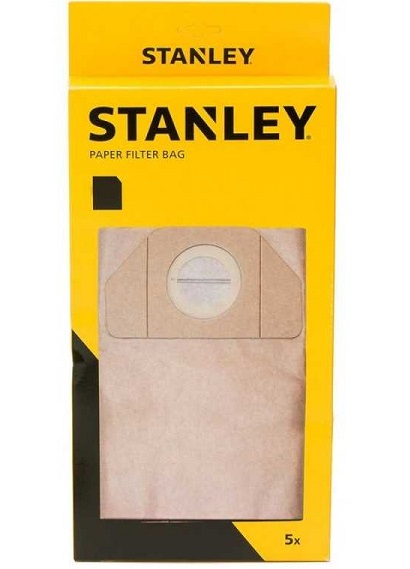 Set 5 saci de hartie pentru aspirator STANLEY 41858, volum 35 litri, pentru aspiratoarele Stanley SXVC35PTDE