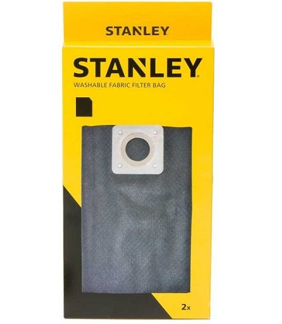 Set 2 saci textili lavabili pentru aspirator STANLEY 41863, volum 50 litri, pentru aspiratoarele Stanley SXVC50XTDE