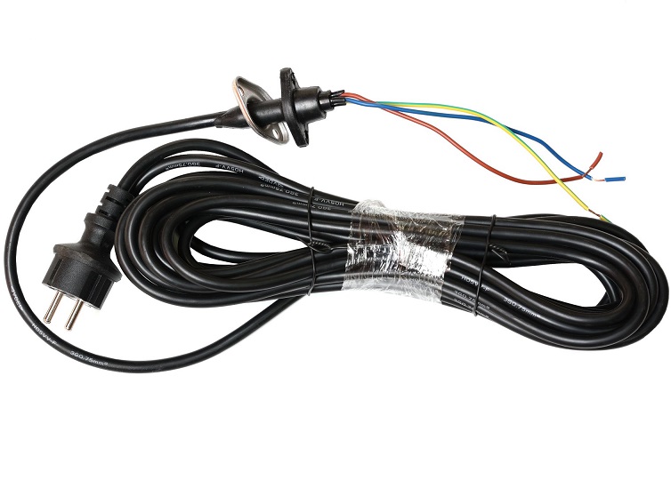 Cablu alimentare MYYM ProGARDEN 4572000004, 3 fire x 0.75 mmp, lungime 10 m, mufa etansare cu flansa, stecher Shuko 16A