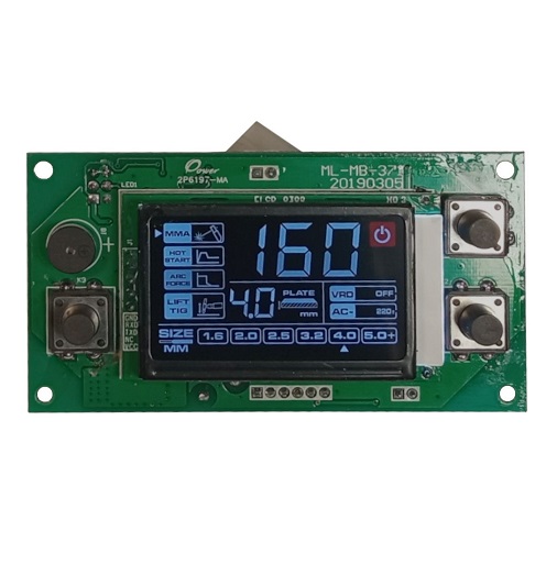 Placa display LCD ProWELD 7030110, 94 x 50 x 25 mm, reglaj maxim amperaj 160A, pentru aparatele de sudura MMA 160DLS LCD