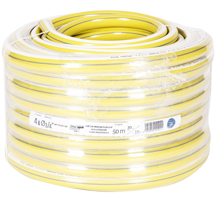 Furtun cu insertie pentru apa MICUL FERMIER MF-FA1007-G01, diametru 3/4 inch, lungime 50 metri