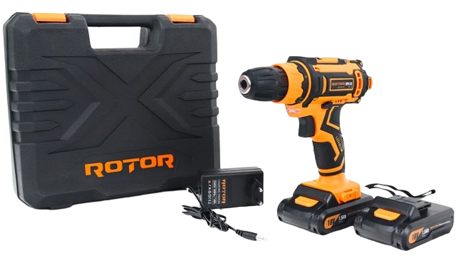 Autofiletanta cu acumulatori ROTOR RPA18 14328, 1350 rpm, 27 Nm, 2 x Li-Ion 18V, 1.5 Ah