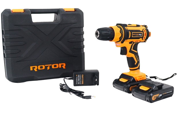 Autofiletanta cu acumulatori ROTOR RPA21 14329, 0-350/0-1350 rpm, 30 Nm, 2 x Li-Ion 21 V, 1.5 Ah