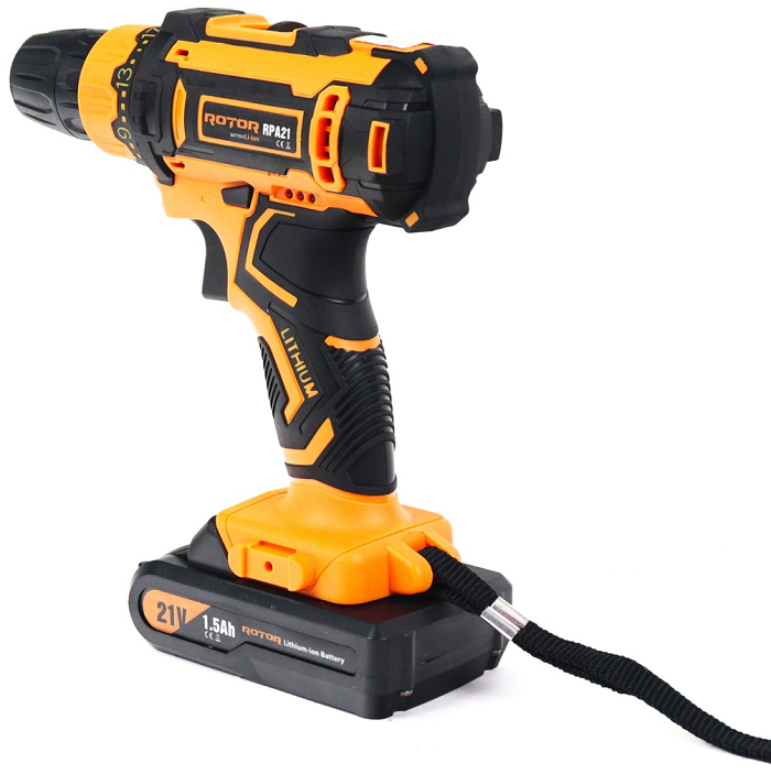 Autofiletanta cu acumulatori ROTOR RPA21 14329, 0-350/0-1350 rpm, 30 Nm, 2 x Li-Ion 21 V, 1.5 Ah