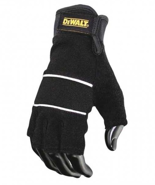 Manusi de lucru profesionale DeWALT DPG213L, fara degete, marime L, din poliester, captusite