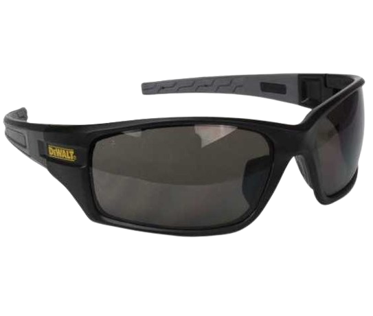 Ochelari de protectie DeWALT CrossCut DPG101-2D, lentile fumurii, din policarbonat, rezistenti la impact, protectie UV, anti-alunecare