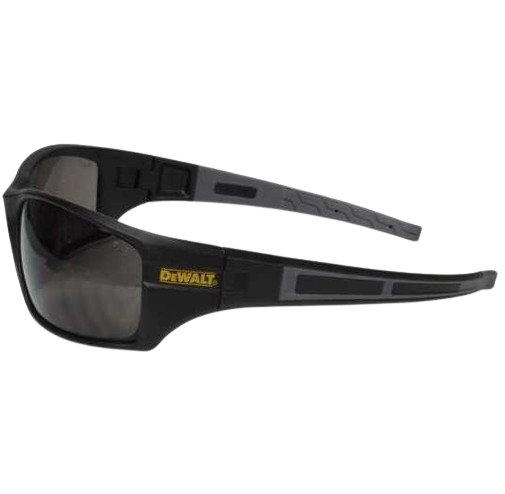 Ochelari de protectie DeWALT CrossCut DPG101-2D, lentile fumurii, din policarbonat, rezistenti la impact, protectie UV, anti-alunecare