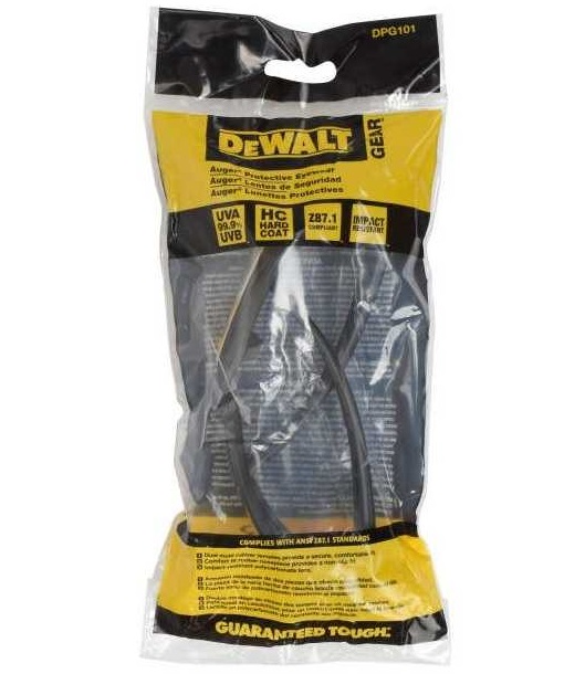 Ochelari de protectie DeWALT CrossCut DPG101-2D, lentile fumurii, din policarbonat, rezistenti la impact, protectie UV, anti-alunecare