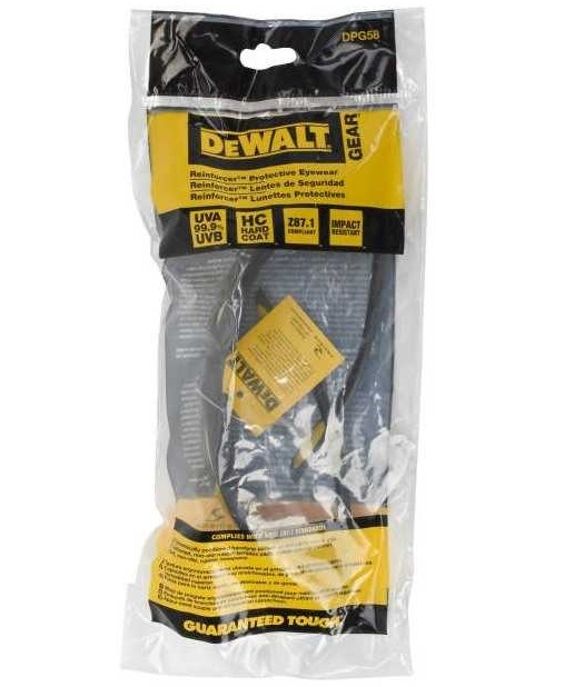 Ochelari de protectie DeWALT Reinforcer DPG58-6D, lentile colorate/oglinda, din policarbonat, rezistenti la impact