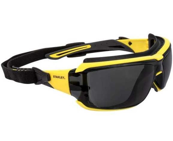 Ochelari de protectie STANLEY Gasket Smoke SYE15-21D, anti-aburire, protectie UV, curea de cap reglabila, detasabila