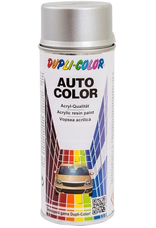 Spray vopsea auto DUPLI-COLOR 350115, metalizata, argintiu stelar, cod 8339, 350 ml