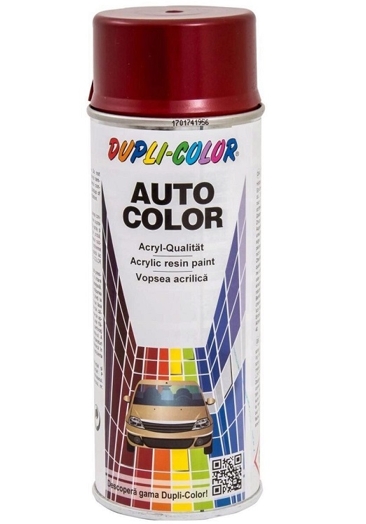 Spray vopsea auto DUPLI-COLOR 350130, metalizata, rosu toreador, 350 ml