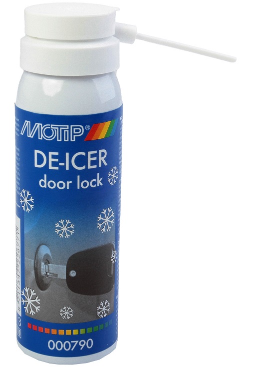 Spray solutie pentru dezghetare incuietori MOTIP DE-ICER Door Lock 382496, 75 ml