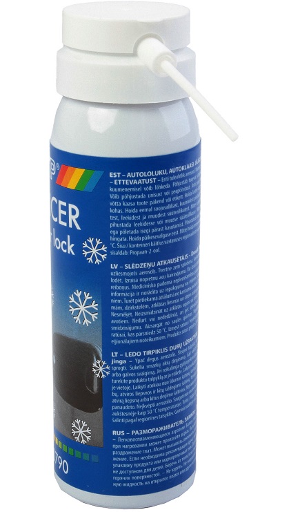 Spray solutie pentru dezghetare incuietori MOTIP DE-ICER Door Lock 382496, 75 ml