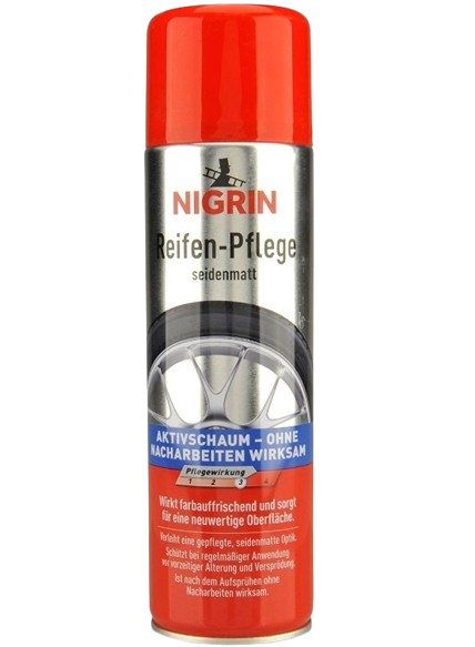 Spray pentru intretinere cauciucuri NIGRIN Reifen-Pflege 74075, cu spuma activa, 500 ml