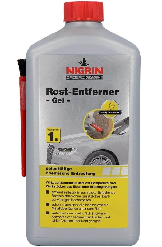Gel pentru indepartat rugina NIGRIN Performance Rost-Entferner 72922, cu pensula, 1 litru