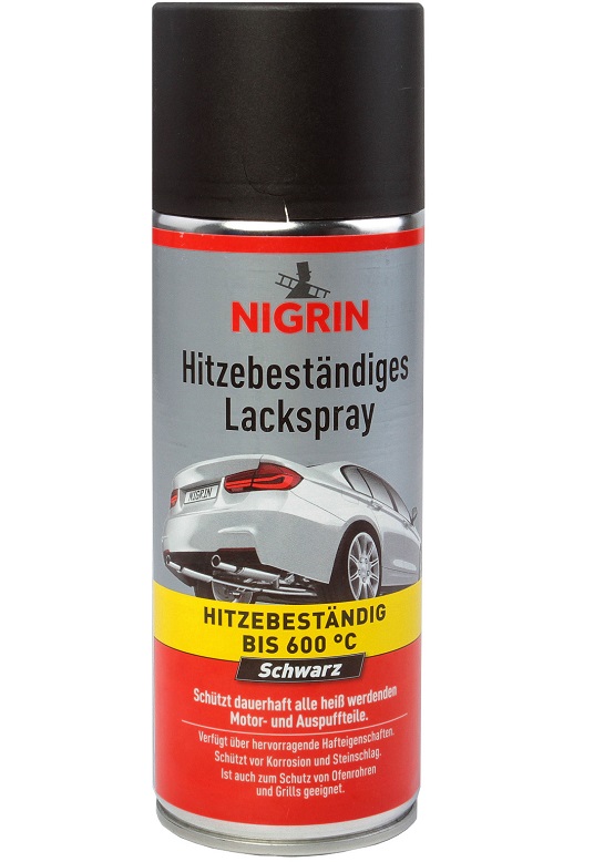 Spray vopsea rezistent la caldura NIGRIN Hitzebestandiges Lackspray 74117, pana la 600 grade, 400 ml