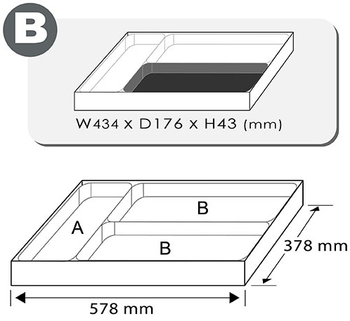 Set 5 chei inelare semiluna TOPTUL GAAT0504, 10x12, 11x13, 14x17, 16x18, 19x22 mm, insertie din plastic